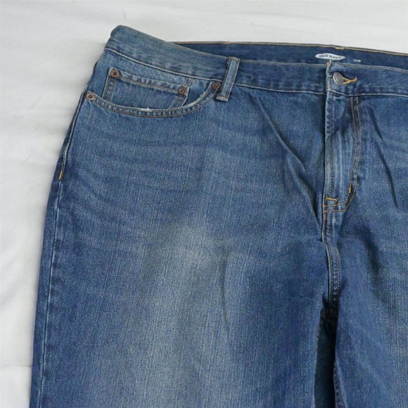 NEW Old Navy 42 x 30 Slim Medium Wash 100% Cotton Denim Mens Jeans - Picture 2 of 7